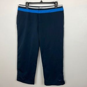 Women’s Nike Capri Pants Color Navy Blue Size Medium